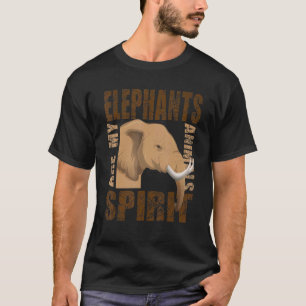Camiseta Los elefantes africanos son mis animales de espíri