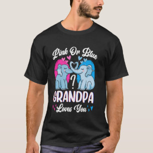 Camiseta Los Elefantes Género Revelan Fiesta Abuelo Rosa O