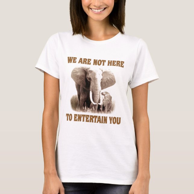 Camiseta Los elefantes merecen respecto (Anverso)