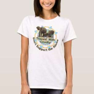 Camiseta Los elefantes se entrenan con crueldad