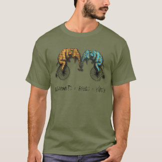 Camiseta ¡Los elefantes y las bicicletas son iguales!