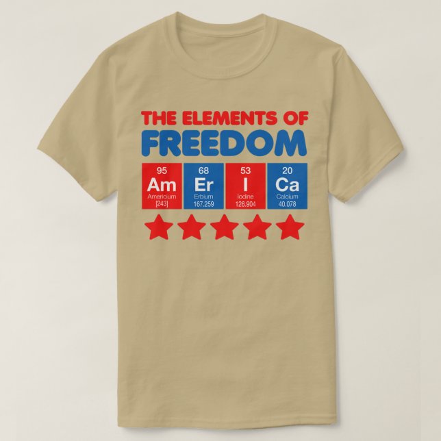 Camiseta Los elementos de la libertad (Diseño del anverso)
