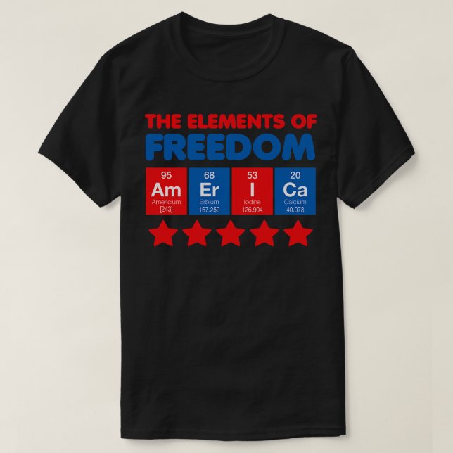 Camiseta Los elementos de la libertad (Diseño del anverso)