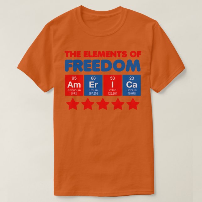 Camiseta Los elementos de la libertad (Diseño del anverso)
