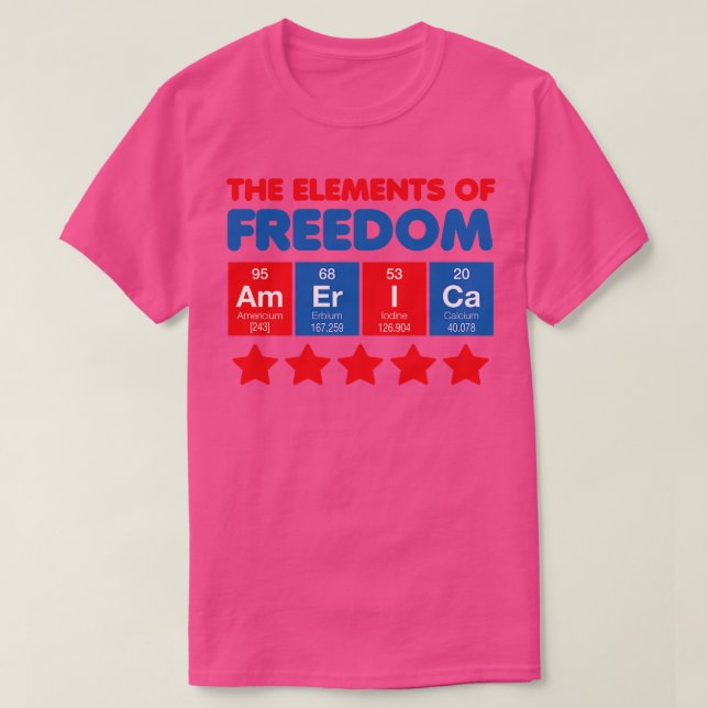 Camiseta Los elementos de la libertad (Diseño del anverso)