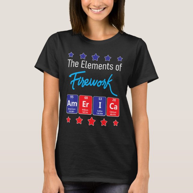 Camiseta Los Elementos Del Fuego De Fuego De Merica Directo (Anverso)