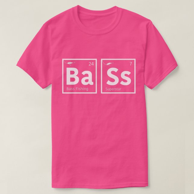 Camiseta Los elementos periódicos básicos adoran la pesca p (Diseño del anverso)