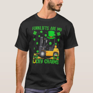 Camiseta Los elevadores De Horquilla Son Mi Afortunado Enca