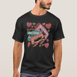 Camiseta Los enamorados adoran la música cassette y la pelí