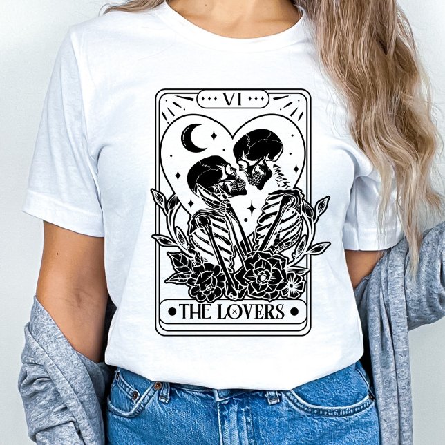Camiseta Los enamorados Tarot Skeleton Valentine (Subido por el creador)