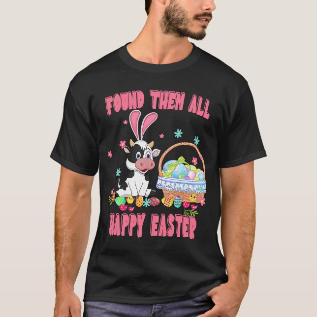 Camiseta Los encontré a todos felices cazadores de huevos d (Anverso)