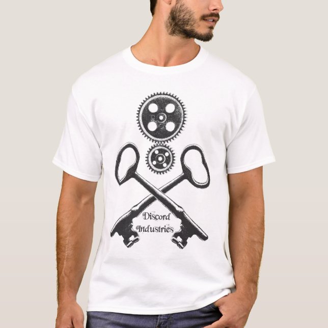 Camiseta Los engranajes y las llaves de Steampunk (Anverso)