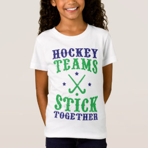 Camiseta Los equipos de hockey sobre terreno se mantienen u