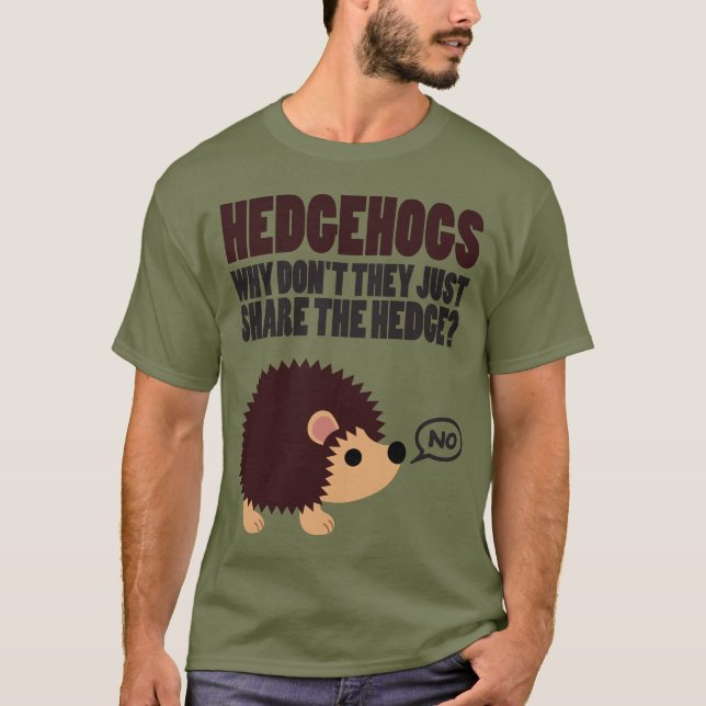Camiseta Los erizos. ¿Por Qué No Comparten La Cobertura? (Anverso)