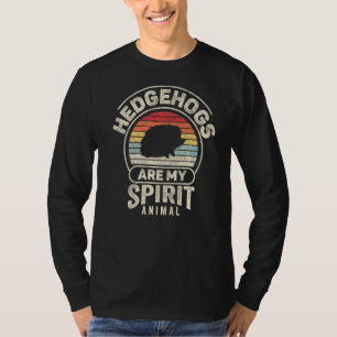 Camiseta Los erizos retro son mi espíritu de animal de edge