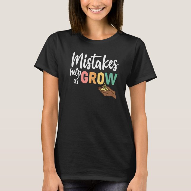 Camiseta Los errores de mentalidad de los profesores nos ay (Anverso)