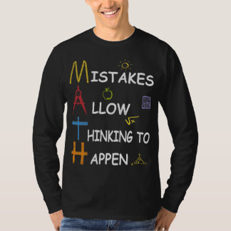 Camiseta Los errores del profesor de matemáticas permiten