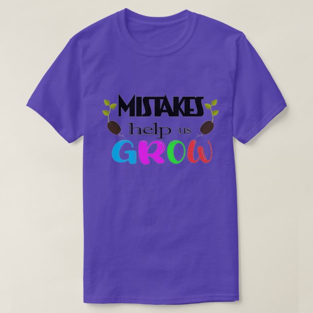 Camiseta los errores nos ayudan a crecer 3 (Diseño del anverso)