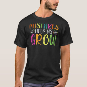 Camiseta Los errores nos ayudan a crecer a la docente de me