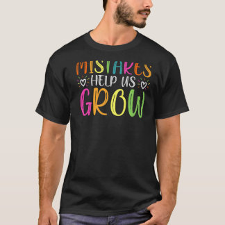 Camiseta Los errores nos ayudan a crecer a la docente de me