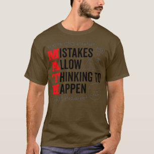 Camiseta Los Errores Permiten Que El Pensamiento Vuelva A O
