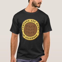 Camiseta Los esgrimidores nacen en diciembre de diseño alte