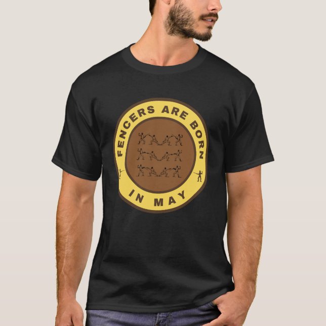 Camiseta Los esgrimidores nacen en el diseño alternativo de (Anverso)