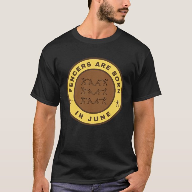 Camiseta Los esgrimidores nacen en junio de diseño alternat (Anverso)