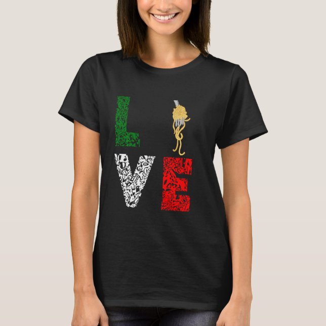 Camiseta Los espagueti italianos aman a los amantes de la c