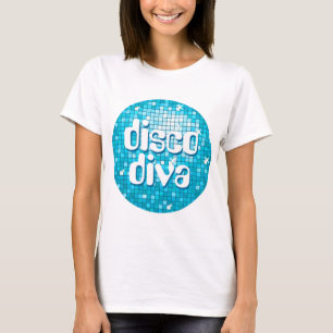 Camiseta Los espaguetis azules diva del disco" de las tejas