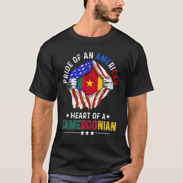 Camiseta Los Estados Unidos Americanos Cameruneses Orgullo  (Anverso)