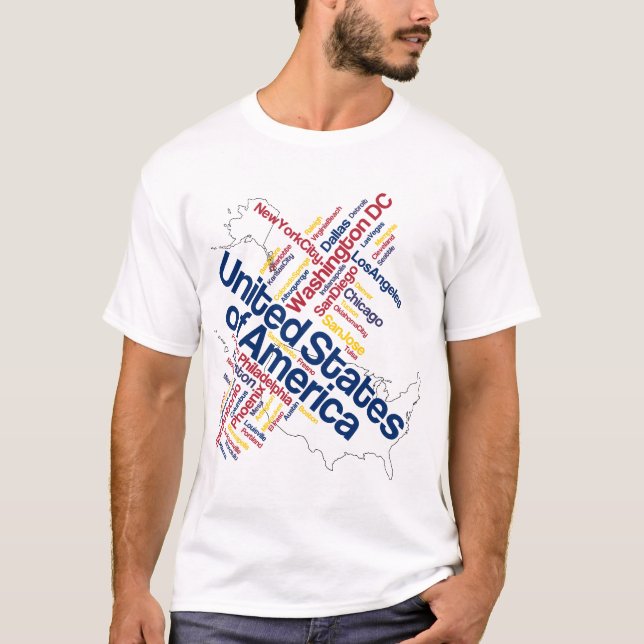 Camiseta Los Estados Unidos de América (Anverso)