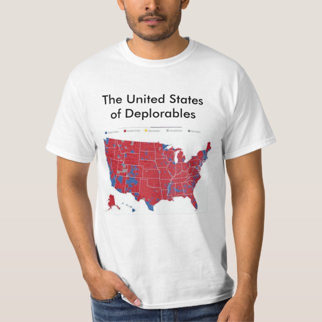 Camiseta Los Estados Unidos de Deplorables (Anverso)