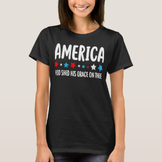 Camiseta Los Estados Unidos de las Mujeres Dios derramó su