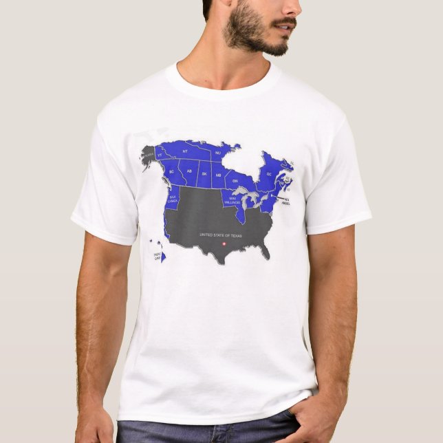 Camiseta Los Estados Unidos de Tejas (Anverso)