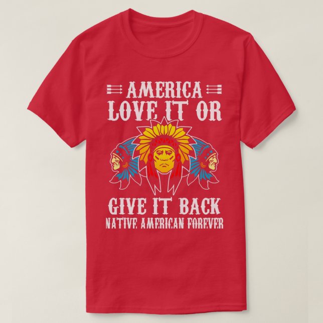 Camiseta Los Estados Unidos Lo Aman O Devuelven A Los Estad (Diseño del anverso)