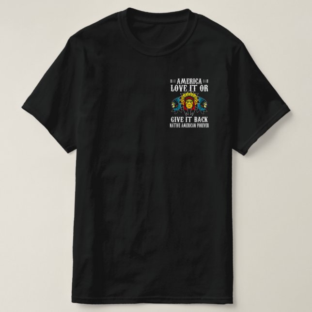 Camiseta Los Estados Unidos Lo Aman O Devuelven A Los Estad (Diseño del anverso)