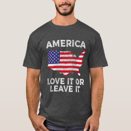 Camiseta Los Estados Unidos lo aman o lo dejan, Pro America