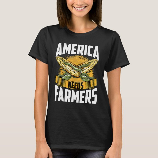 Camiseta Los Estados Unidos necesitan a los agricultores pa (Anverso)