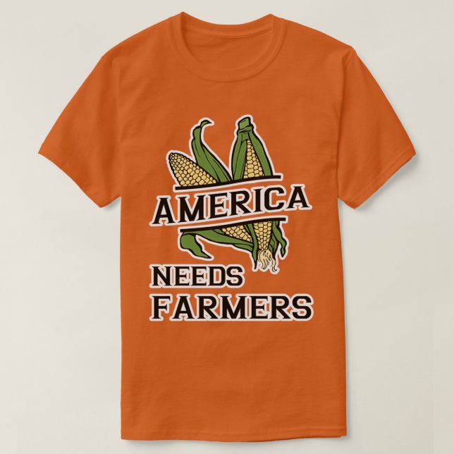 Camiseta Los Estados Unidos necesitan agricultores que cult (Diseño del anverso)