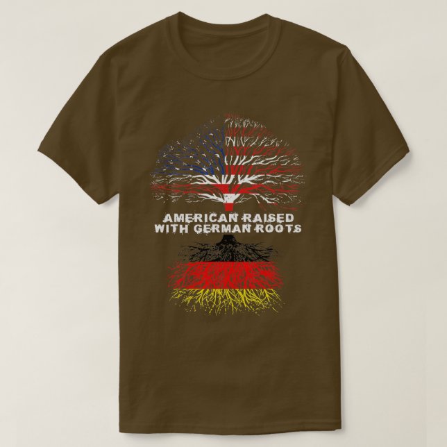 Camiseta Los estadounidenses con raíces alemanas en Alemani (Diseño del anverso)