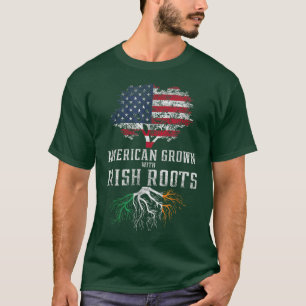 Camiseta Los estadounidenses crecen con Irlanda como raíces