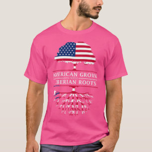 Camiseta Los estadounidenses crecen con Liberia como raíces
