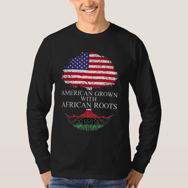 Camiseta Los estadounidenses crecen con raíces africanas af (Anverso)