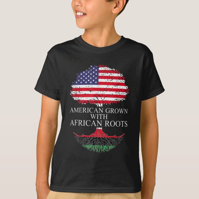 Camiseta Los estadounidenses crecen con raíces africanas af (Anverso)