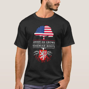 Camiseta Los estadounidenses crecen con raíces bohemias, bo