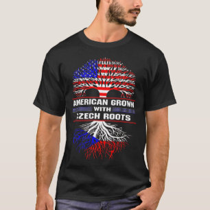 Camiseta Los estadounidenses crecen con raíces checas