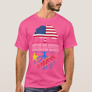 Camiseta Los estadounidenses crecen con raíces congolesas -