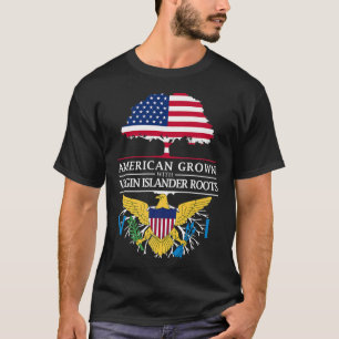 Camiseta Los estadounidenses crecen con raíces en las islas