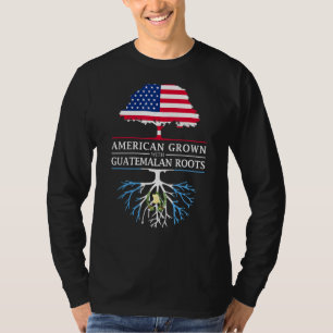 Camiseta Los estadounidenses crecen con raíces guatemalteca